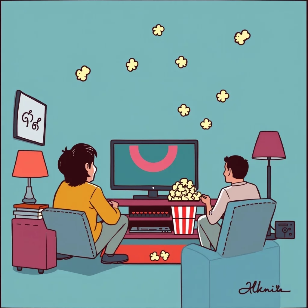 Illustration éditoriale abstraite